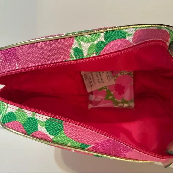 ❌SOLD❌Lilly Pulitzer For Estée Lauder Pink Floral Make Up Bag-Travel Case NEW - Picture 10 of 11